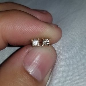 14k 1/4 cttw earrings